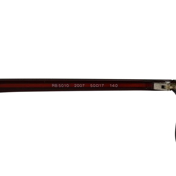 Ray-Ban RB 5010 2007 Dark Burgundy 50-17-140mm Eyeglasses FRAMES ONLY - GOOD - Picture 8 of 12